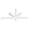 Ekena Millwork Kennewick Architectural Grade PVC Gable Bracket, 84"W x 21"H x 2"D x 4"F, 6/12 Pitch GBP084X21X0204KEN00 - alternate 1